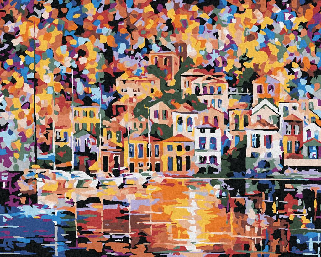 Zuty Paint by Numbers SMALL TOWN IN COLOURS, 40x50 cm uygun fiyatlı