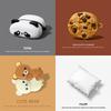 3D Cute Panda Chocolate Cookies Earphone Case for AirPods Pro 3 Silicone Headphone Earbuds Cover for AirPods 4 Case Funda