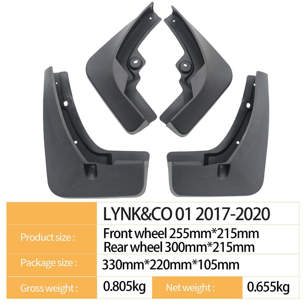 Geely Lynk & Co 01 2017-2020 Auto Reifen Schmutzfänger