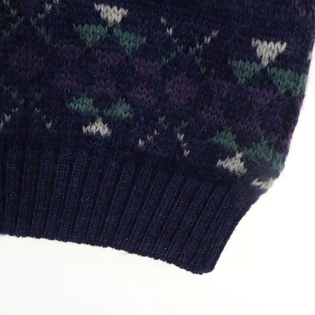 Brooks Brothers 80s 90s Made in England, 100% wool, old Overall handle Long sleeve sweater Men's Used