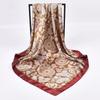 Luxury Women's Silk Scarves Paisley Satin Hijabs Summer Headscarf Designer Bandana Neckerchief Cheveux Hair Accessories 90x90cm