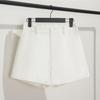 Short Pants A-line Keep Cooling Office Lady Chic Solid Color Women Shorts Garment