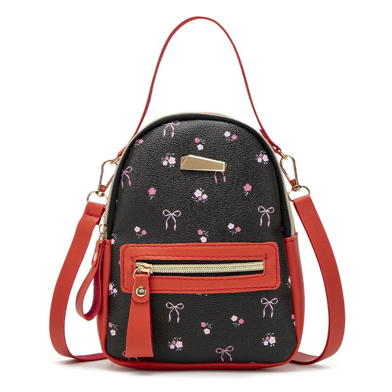 JYL TS Women's Sling Bags  Flower Back 115 Backpack PU Printed Mini Women Bag