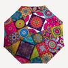 Colorful Mandala Patterned Fabric Squares for Quilting and CraftingUmbrella, Portable 3-Fold Compact Umbrella,Christmas Gift ES435