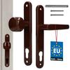 Kotarbau® Gałko-Klamka Gałka Klamka Drzwiowa Długi Szyld Na Wkładkę Bębenkową Wkład Aluminium Brązowa 90 Mm