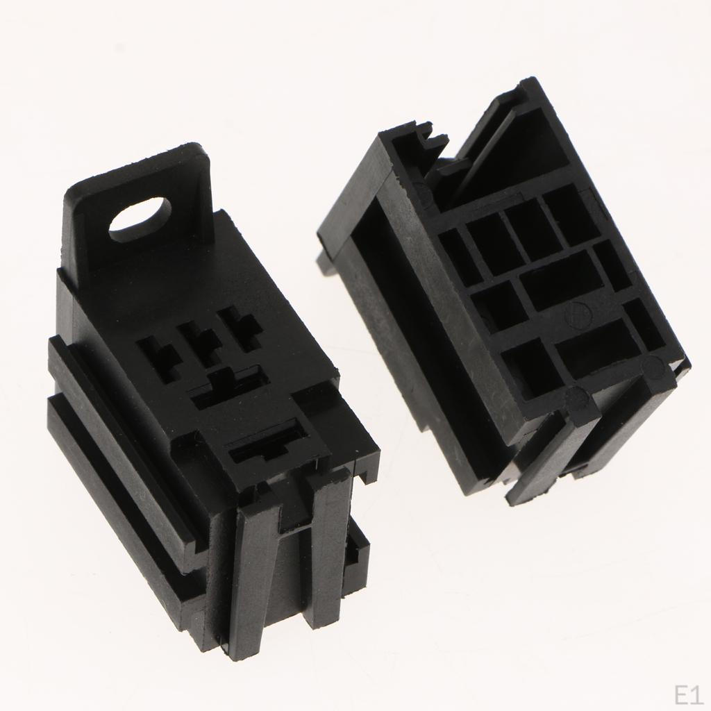 Pack of 5 Relay Sockets And Terminals 12V 40A 5Pin for Marine Motorhomes