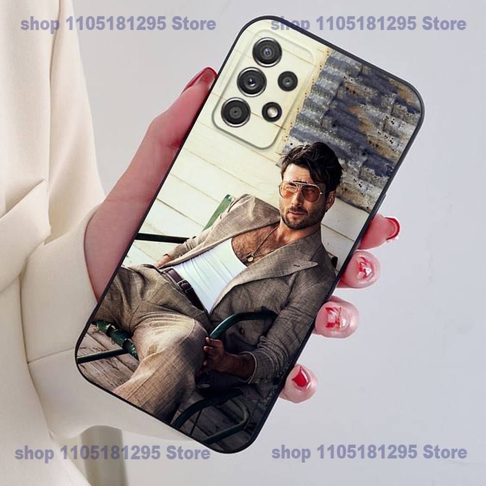 G-Glen P-Powell Phone Case For Samsung S24,21,22,23,30,Ultra,20,Plus,Note,10,9,Black Soft Silicone Case