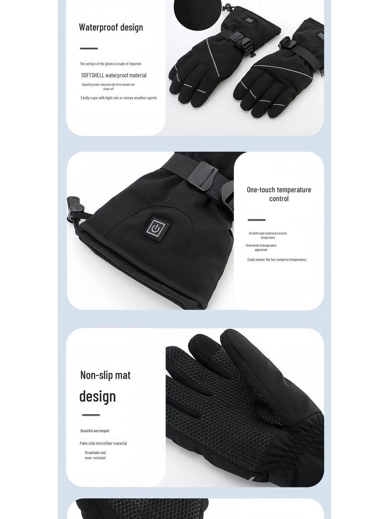 Thickened Heated Gloves: Winterproof Cycling, Skiing, and Touchscreen-Compatible