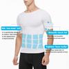 Men's Compression Shirt Undershirt Slimming Tank Top Workout Vest Abs Abdomen Slim Body Shaper Short Sleeve T Shirt