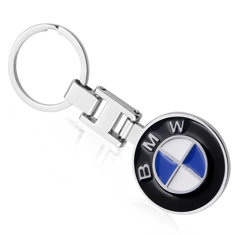 2025 Hot For BMW 1pc Car Badge Emblem Keychain Metal Car Key Ring Car Decoration Keychain For Bmw E46 E90 E60 E39 F30 E36 F10 F2