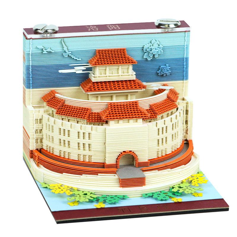Henan Cultural & Creative Luoyang Scenic Paper-cut 3D Desktop Ornament