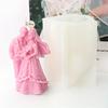 1PC Silicone Newlyweds Wedding Couple Candle Mold Bride Groom Love Theme Irregular gift Aroma Statue Mould Newlyweds Tool