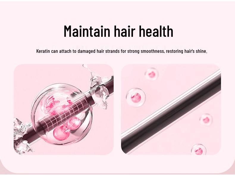 USB Rechargeable Wireless Straightening Brush with Negative Ions - No Damage, Wet/Dry Use, Portable Curling Iron