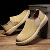 Hot sales Men Loafers Leather Business Casual Shoes Comfortable and Outdoor travel party casual stroll men's oversized shoes