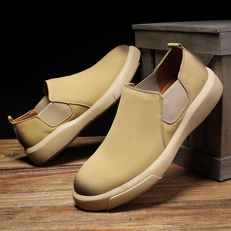 Hot sales Men Loafers Leather Business Casual Shoes Comfortable and Outdoor travel party casual stroll men's oversized shoes