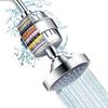 TLXT Silver 4-inch Shower Head with 20-Stage Filter