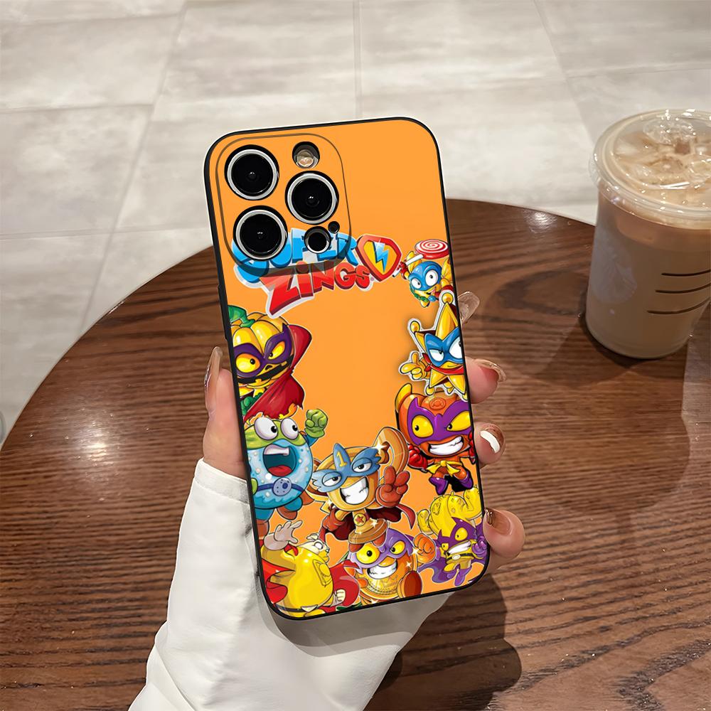 Cartoon Super Zings Phone Case For 17 Pro Max Iphone 14 16 Pro Max 12 15 Plus 13 Pro 11 Xr X Xs Back Cover