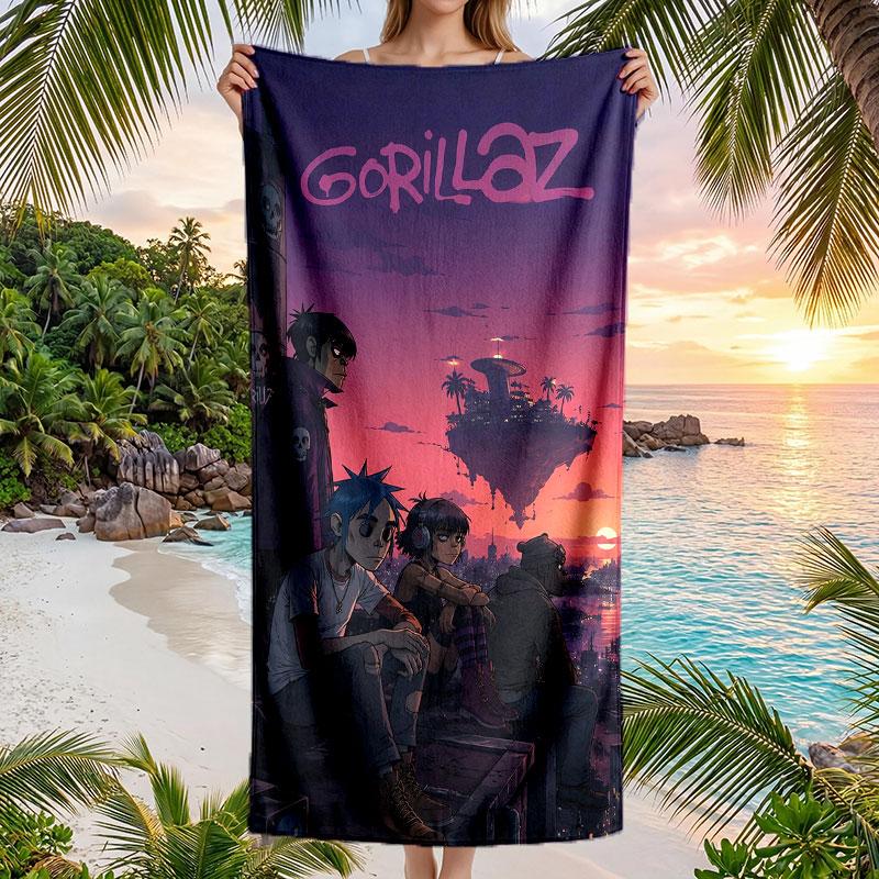Large Beach Towel Quick Dry Absorbent Towel For Beach IndoorGorillaz