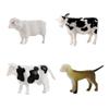 16PCS Farm Animal Figurines Simulation Plastic Farm Animal Miniature Doll Washable PVC Farm Barn