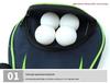 Hui Sheng U-shaped Backpack Table Tennis Racket with Large Capacity Gourd-shaped Cover