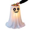 Decoração de Halloween com Luz LED de 8 Modos Controle Remoto Fantasma