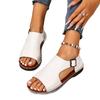 Summer New Large Size Sandals Cover Toe Flat Beach Sandals