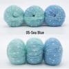 Gradient Rainbow Candy Mohair Yarn Ball: Snowflake Dot, Soft Silk Blend