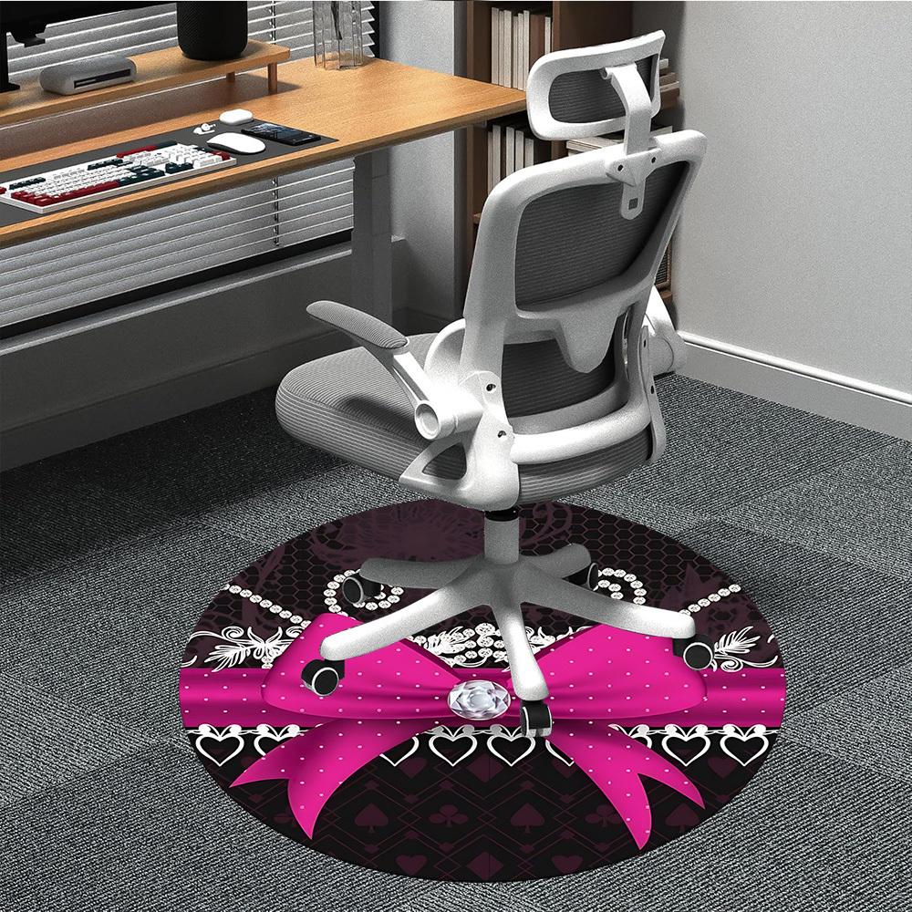 

1pc Glamorous Bow Chair Carpet for Office - Durable, Ideal for Chair Mats, Stylish & Functional Decorative Rug yy260130062 80cm by 80cm
