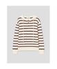 8SECONDS Striped Half-Zip Ivory