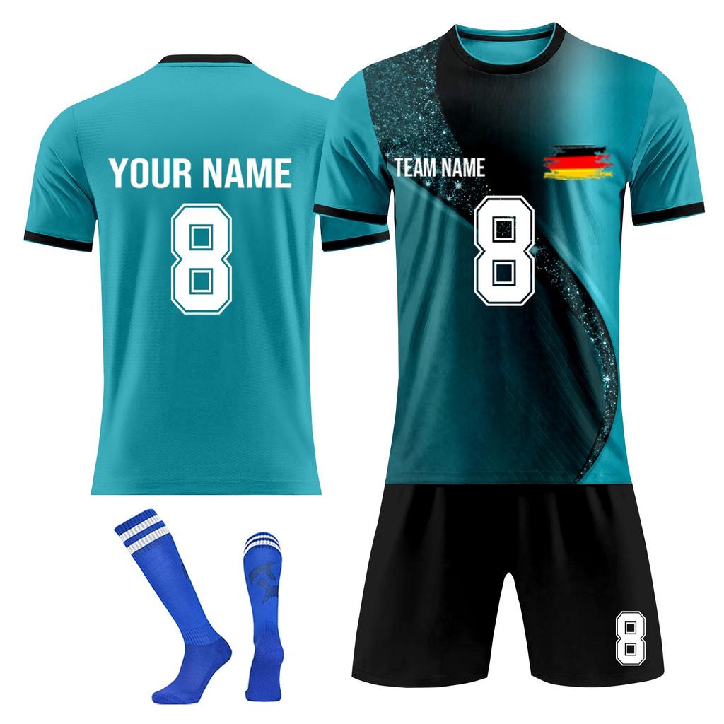 Personalised Shirts Kit Mens Girls With Name Number Custom Football Jerseys For Boys Training Suit
