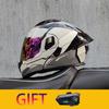 ORZ Motorcycle Helmet Modular Flip Helmet Dual Lens Full Helmet Comes with Bluetooth Earphones Model 103