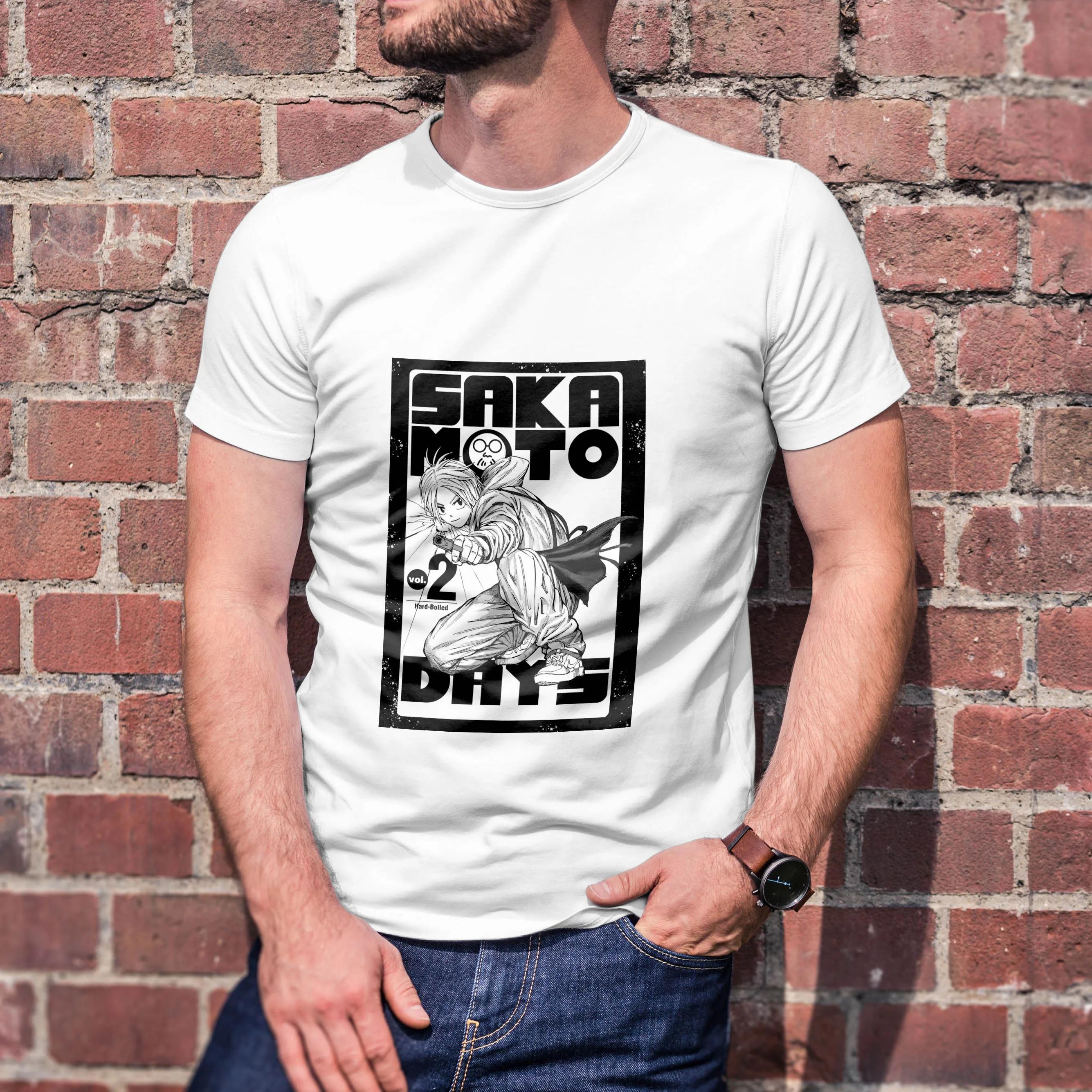 

Anime tv Sakamoto Days T-sihrt Printed Graphic Men s and Women s 100% Cotton Crewneck Short-sleeved Casual Breathable T-shirt... 5XL різнокольоровий