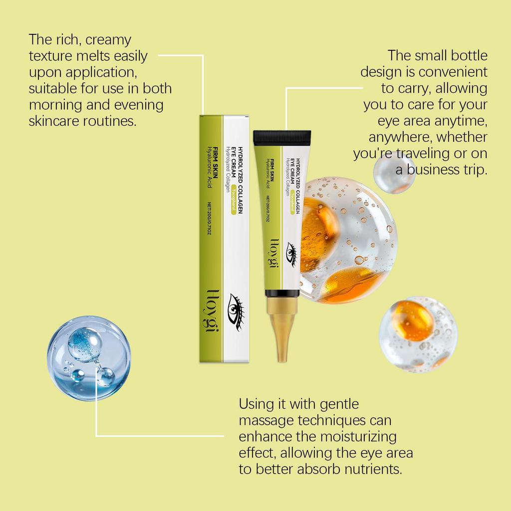 Retinol Eye Cream, Hydrating Moisturizing Gentle Care for Delicate Eye Area, Daily Nourishing Eye Skin Care Lotion