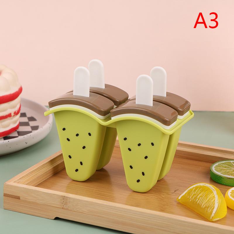 Ice Cream Mold With Cover Watermelon Shape Mold Diy Homemade Ice Popsicle Mould Frozen Juice Milk Kitchen Ice Cream Make Tools