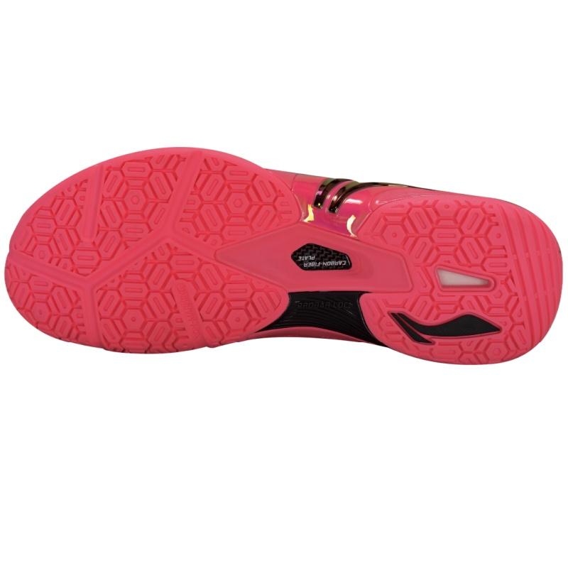 Li Ning Badminton Collection Thunder II PRO No Special Function Low Top Badminton Shoes Unisex Fluorescent Fruit Pink AYAW001-4