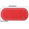 Creative Oval Shape DIY Hand Stitched Woven Bag Cushion Base with Holes Rivet Bottom Accessories