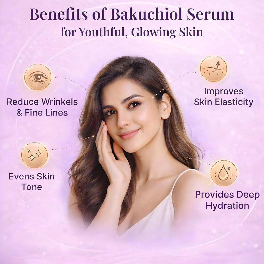 Satthwa Bakuchiol Face Serum | Plant-Based Retinol Alternative | Oil-Based Botanical Serum | Lightweight, Gentle | 30 ml