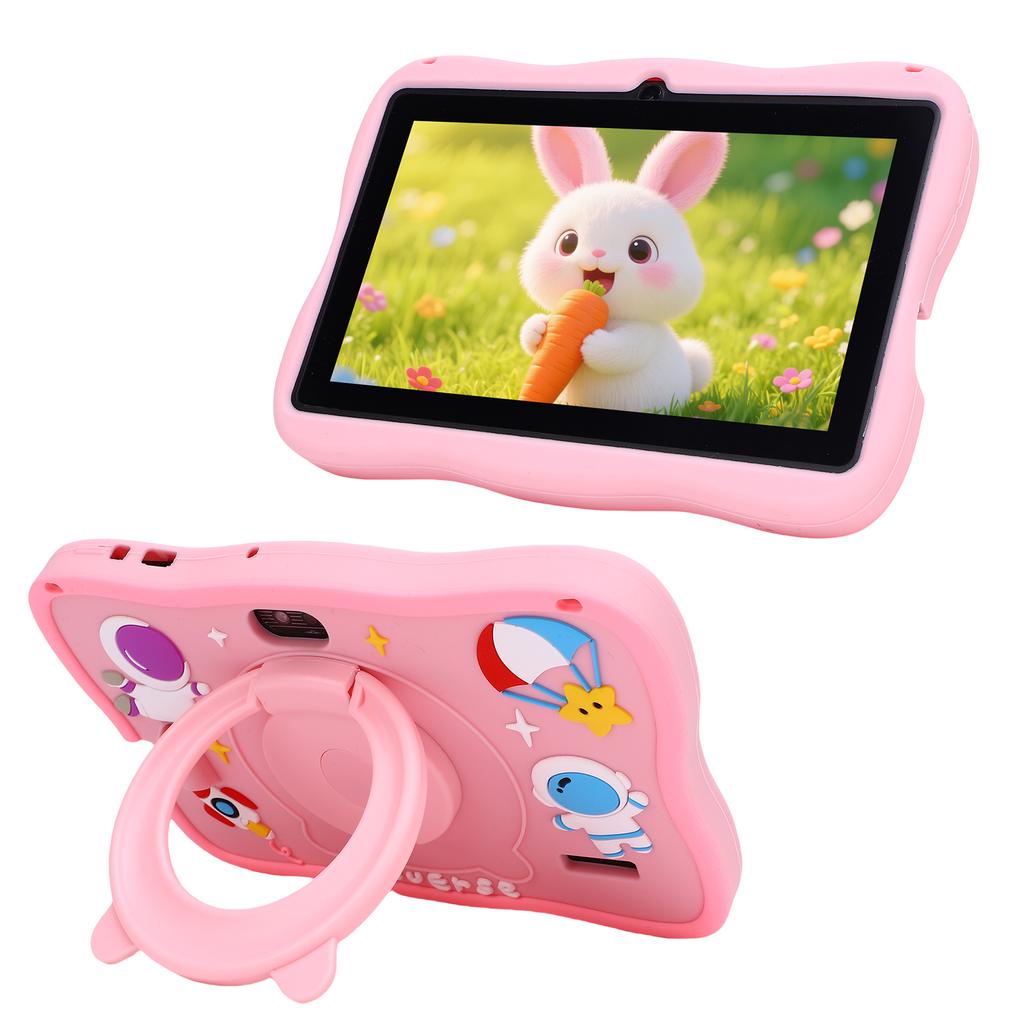 Kids Tablet 7-inch HD Display Screen for   7.0 Storage 1+16G and Dual Camera 200W Early Educational Learning Machine for Toddlers Children