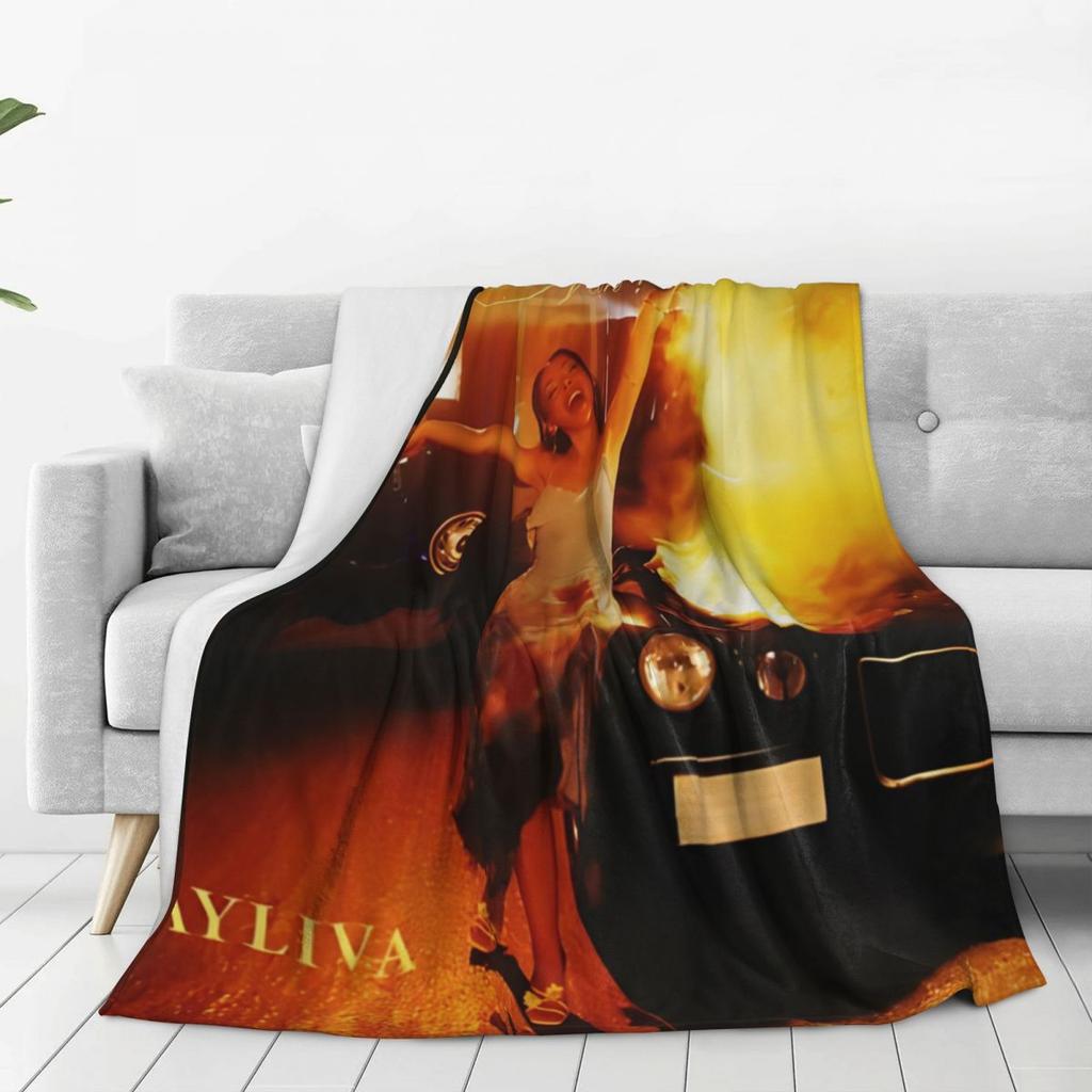 Ayliva Singer and Musician Gift Blanket For Men Women Album Cover Super Soft Cozy Throw Blankets for Couch Multi-size