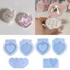 Heart Shaped Picture Frame Mold Silicone Keychain Mold Heart Phone Pendant Mold