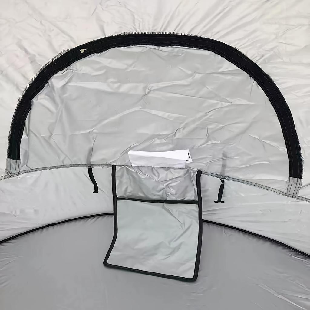 1pc Automatic Pop-Up Tent, 1-Second Quick Open, Extra Large Breathable Sunshade Park Camping Shelter for 3-4 People