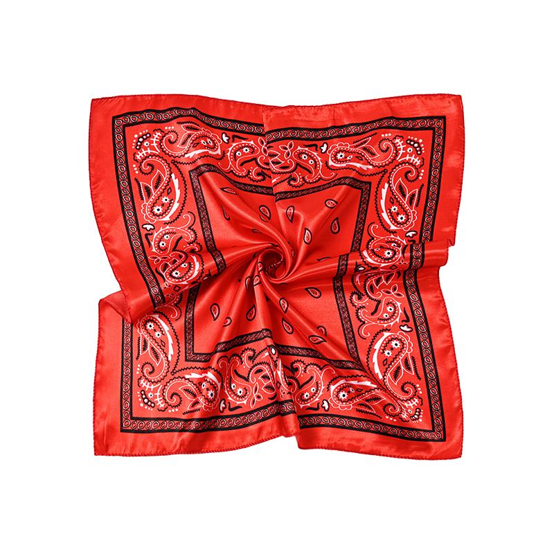 

1Pc Polyester Fashionable Women s Scarfs Flight Attendants Hijab Elegant 50x50CM Bandana Square