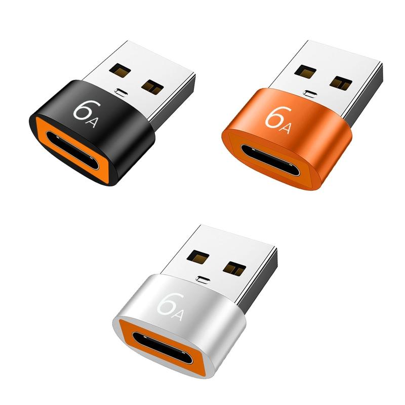 6A USB C Female To USB Male OTG Connector OTG Adapter Type C To USB3.0 Audio Converter Support Charging Data Transfer