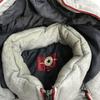 CONVERSE padded jacket men L gray removable hood coat jumper(USED)