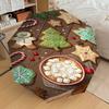 1 Stück Weihnachts-Kekse Automatischer Öffnungs-/Schließschirm mit Windschutz, Stabiles 8-Rippen-Dach, Langlebige Speichen, Modisches Design1248A