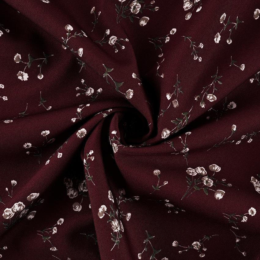 Frühling und Sommer neue europäische und amerikanische Mode Blumenkleid Damen High-End-Gefühl tiefer V-Ausschnitt Kleid Temperament elegant