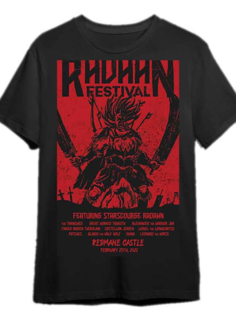 Elden Circle T-shirt Elden Circle Short sleeve Ladaghan Festival Game T-shirt Fun men's short sleeve graphic T-shirt