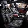 Dr. Jie European Style Full Leather Car Seat Cover - All-Season, Wear-Resistant, Universal Fit