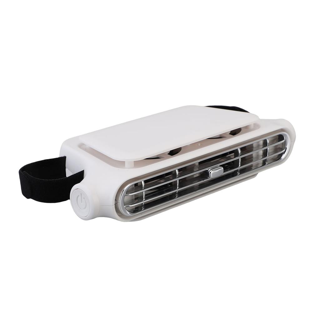 Car Mounted Seat Back Cooling Fan Bladeless Portable Vehicle Fan 3 Speed Car Seat Cooling Fan 3000mah Battery Powered for Driving