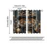 2 Pcs   Filtering Curtains (excluding Rods   Non-movable   Without Batteries) Whimsical Steampunk Kitten for Use In Bedrooms and